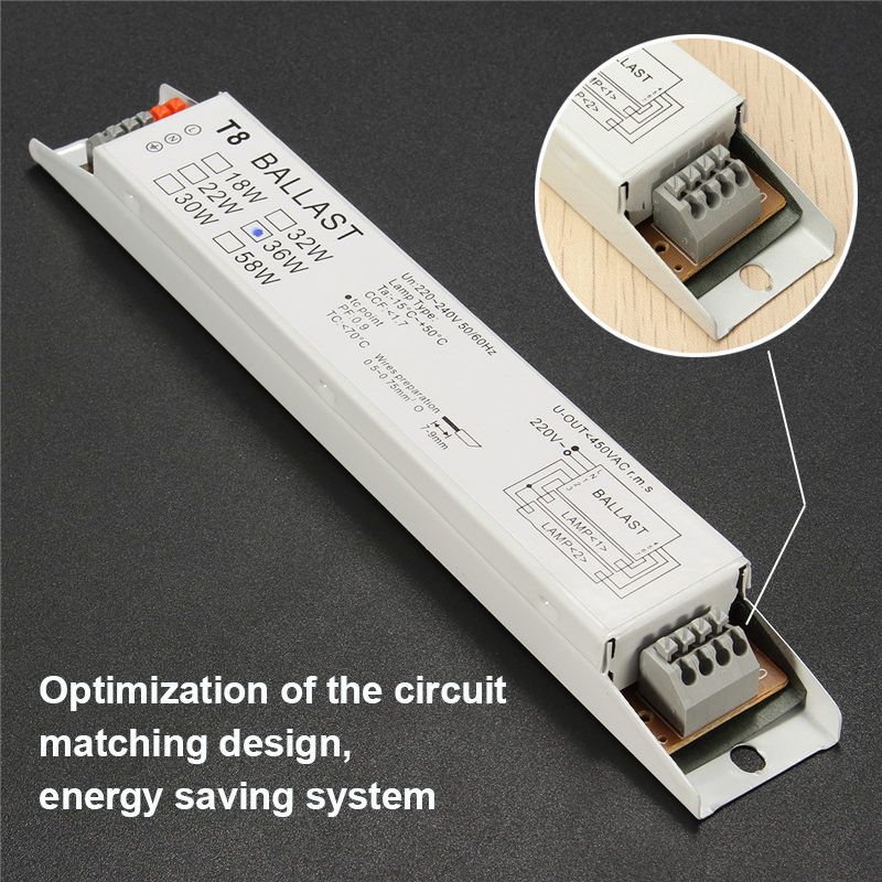 AC-220-240V-2x36W-Wide-Voltage-T8-Electronic-Ballast-Fluorescent-Lamp-Balla-1115399