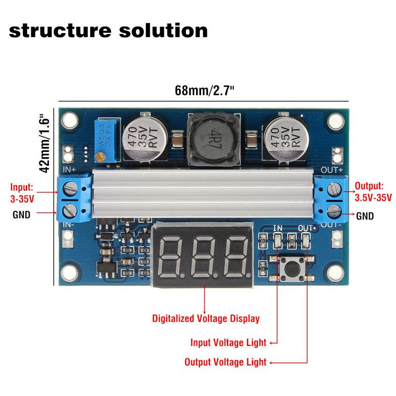 DC-DC-100W-3-35V-12V-to-35-35V-Step-Up-Module-Boost-Power-Supply-Voltmeter-1264307