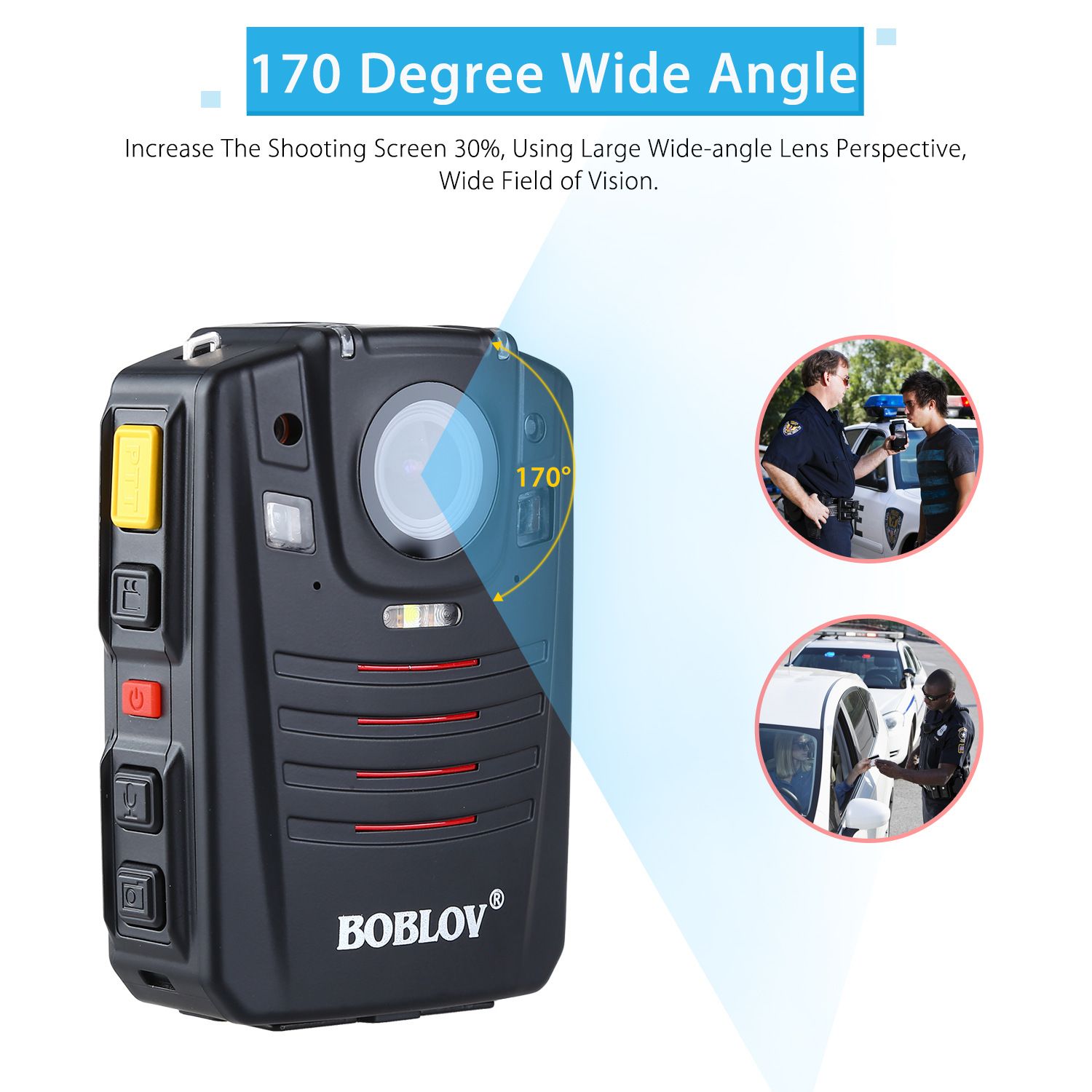 BOBLOV-HD66-07-32G-1296P-HD-170-Degree-Camera-GPS-Police-Body-Camera-IP68-DVR-20quot-inch-LCD-Wearab-1213290