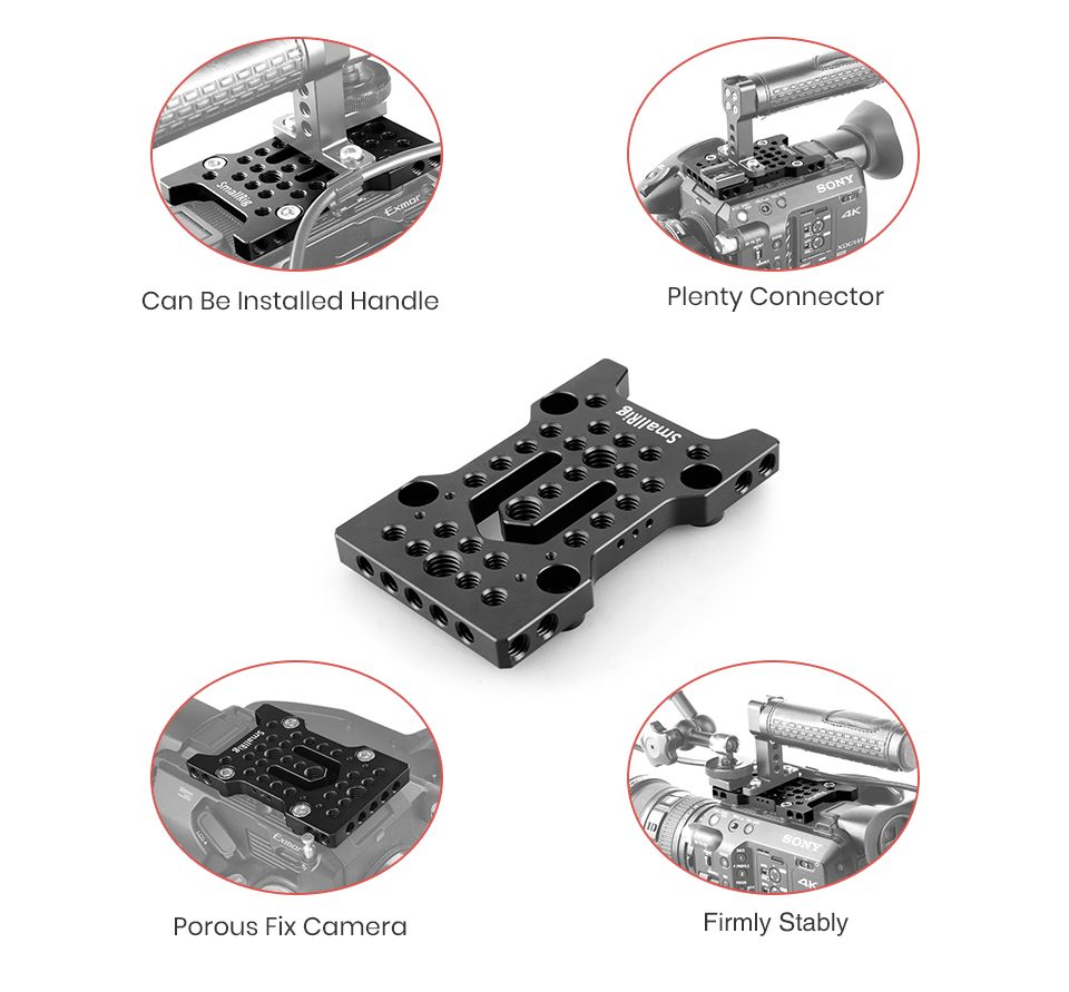 SmallRig-1852-Quick-Release-Plate-For-FS5-Top-Cheese-Mounting-Plate-for-Sony-PXW-FS5-Dslr-Camera-Mou-1759937