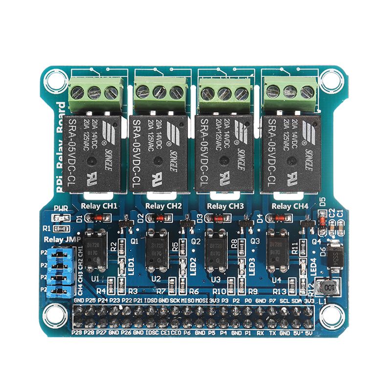 4-Channel-5A-250V-AC30V-DC-Compatible-40Pin-Relay-Board-For-Raspberry-Pi-AB2B3B-1217228