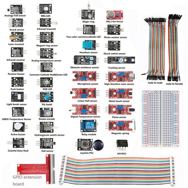 Geekcreitreg-37-Sensor-Module-Kit-With-T-Type-GPIO-Jumper-Cable-Breadboard-For-Raspberry-Pi-995186