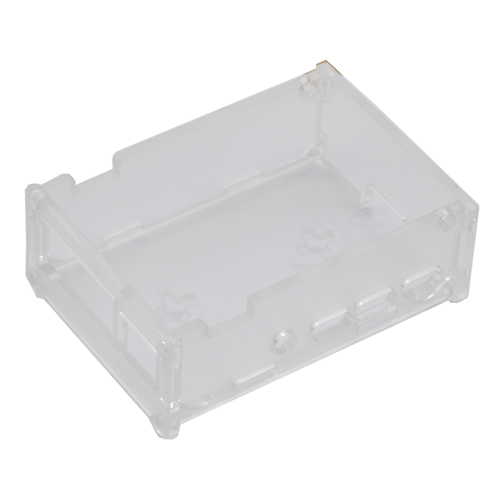 Transparent-DIY-Acrylic-Case-Box-Shell-with-Screw-and-Silver-Thin-Copper-Aluminum-Heatsink-for-35-In-1557131