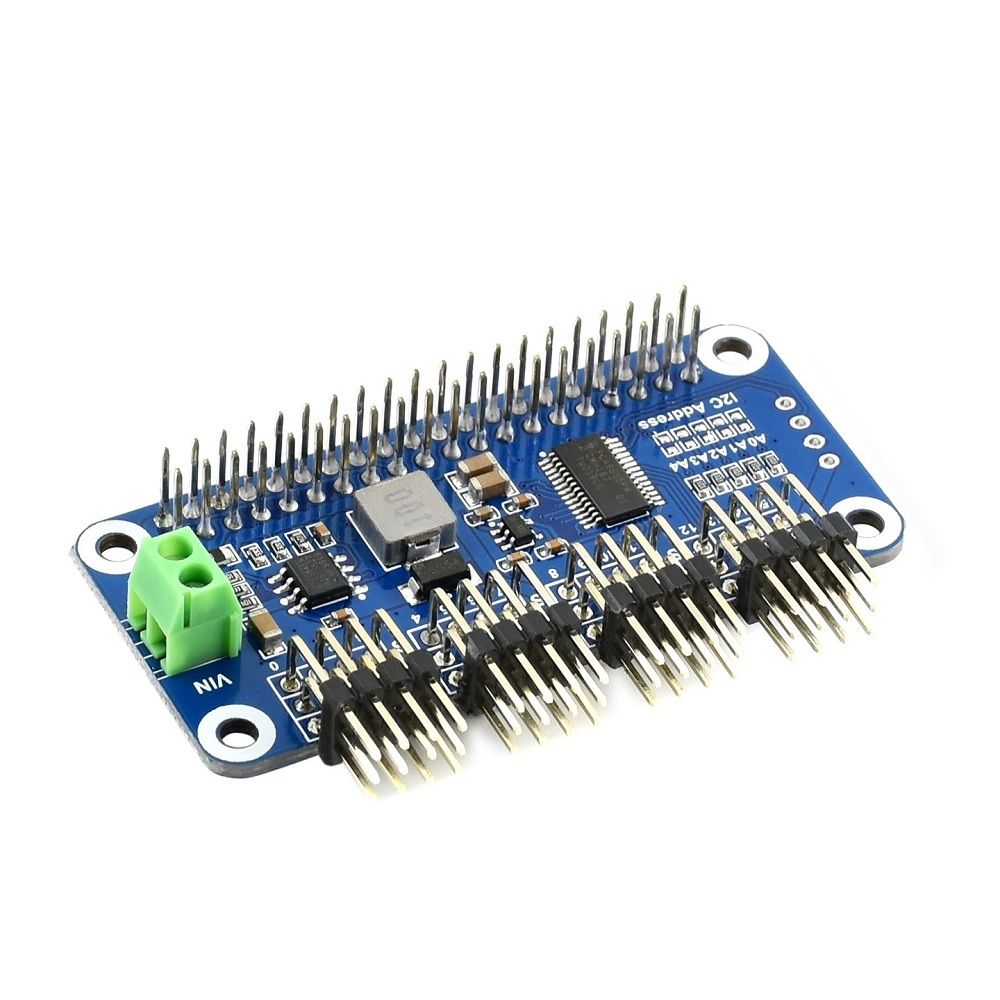 Waveshare-Servo-Driver-HAT-B-Type-with-16-Channel-12bit--I2C-Interface-Right-Angle-Pinheader-for-Ras-1666700