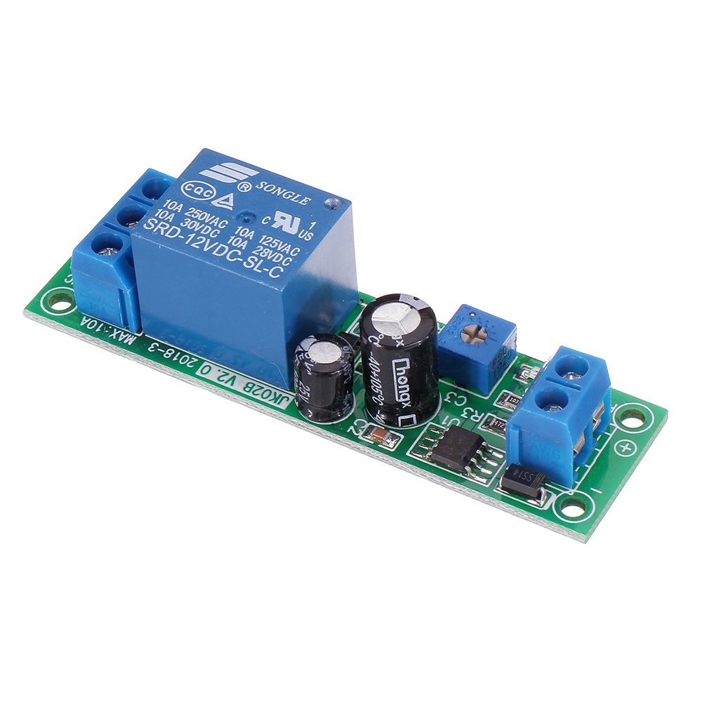 20pcs-JK02B-12V-DC-Delay-Relay-Module-0-200S-Adjustable-Delayed-Closure-Timer-Delay-10A-NE555-1630024