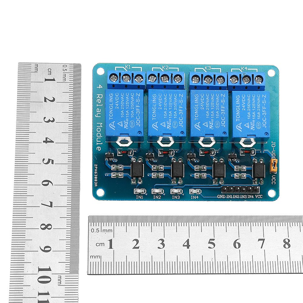 5pcs-24V-4-Channel-Relay-Module-For-PIC-ARM-DSP-AVR-MSP430-1493564