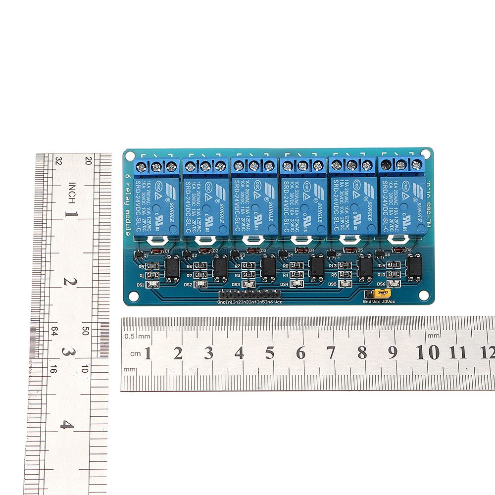 6-Channel-24V-Relay-Module-Low-Level-Trigger-With-Optocoupler-Isolation-BESTEP-for-Arduino---product-1356225