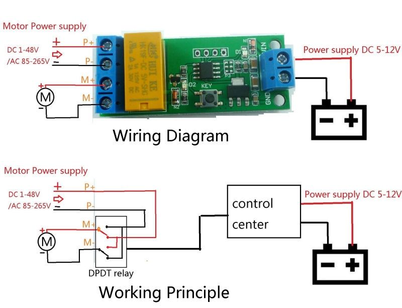 CE032-DC-5V-6V-9V-12V-Motor-Reversible-Controller-Time-Adjustable-Delay-DPDT-Relay-Switch-2A-5000S-1656394