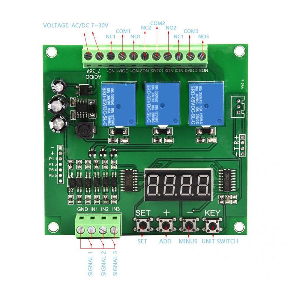 YYS-4-3-Channel-Programmable-Relay-Control-Module-Trigger-DelayTimerSelf-latchingInterlock-Switch-Re-1623641