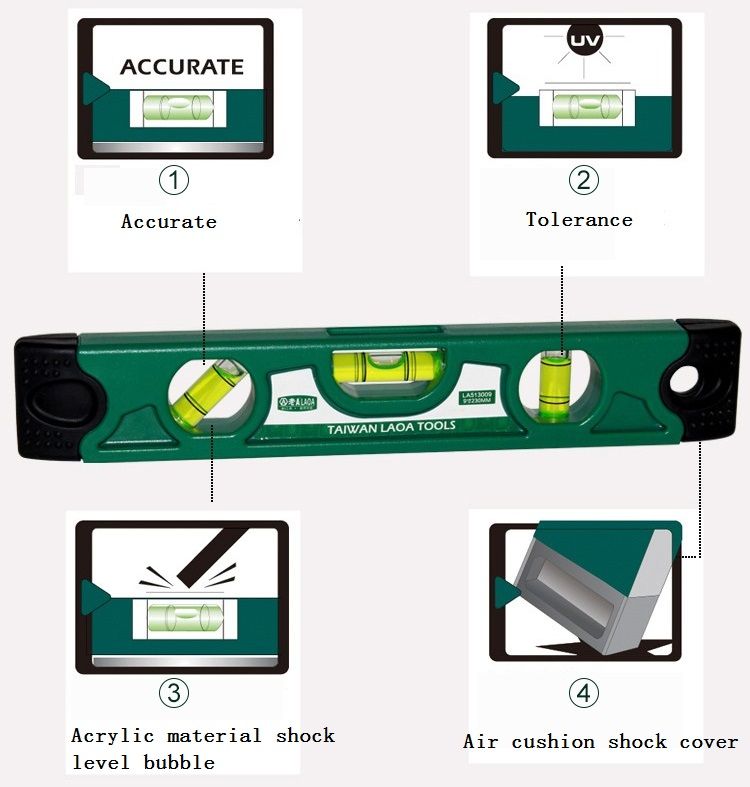 LAOA-LA513009-230MM-Digital-Laser-Level-Ruler-Spirit-Level-Angle-Gauge-Finder-Horizontal-Vertical-Cr-1708564