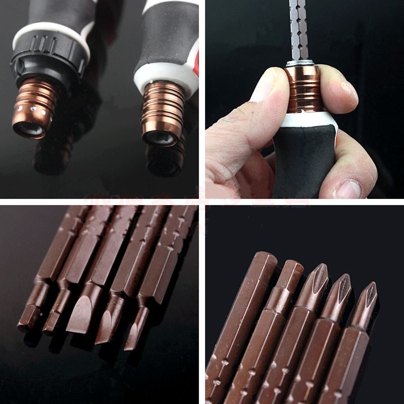 PENGGONG-PG0635-6Pcs-Screwdriver-Set-S2-Alloy-PhillipsHex-Flex-Ratchet-Screwdriver-Adjustable-Telesc-1151449