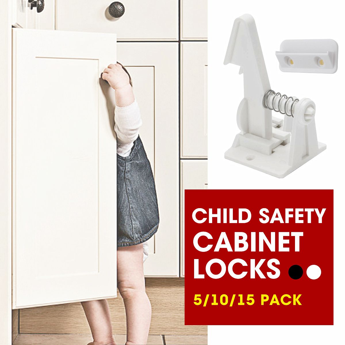 51015Pcs-No-Drilling-Cabinet-Door-Lock-Child-Safety-Keys-Lock-Adhesive-Locking-1531938