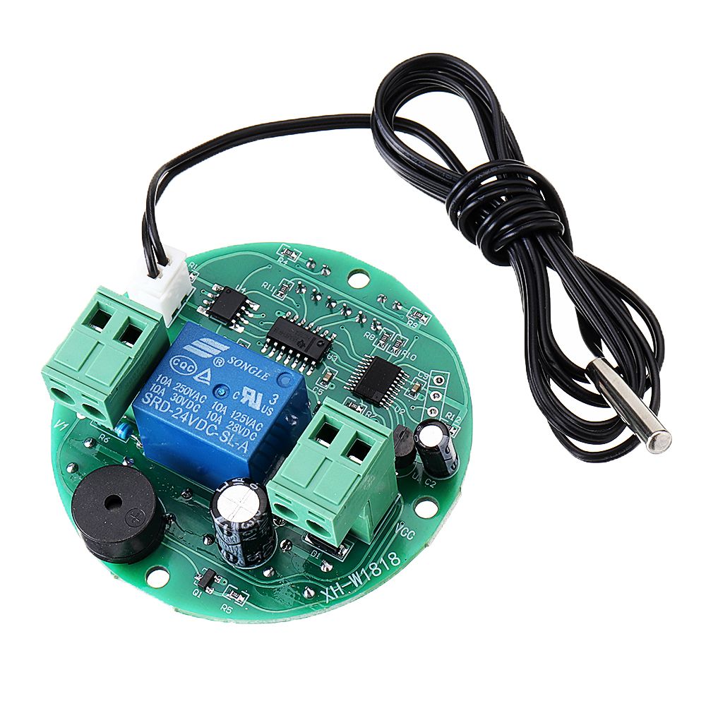 5pcs-12V-XH-W1818-High-Precision-Microcomputer-Temperature-Controller-Circular-Digital-Display-Embed-1637881