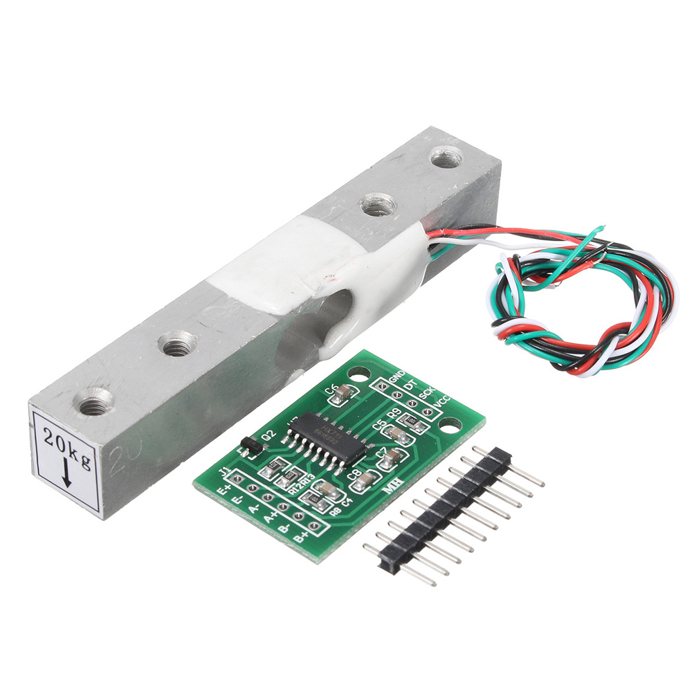 5pcs-HX711-Module--20kg-Aluminum-Alloy-Scale-Weighing-Sensor-Load-Cell-Kit-Geekcreit-for-Arduino---p-1298397