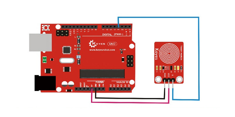 Keyes-Brick-Capacitive-Touch-Sensor-pad-hole-Anti-reverse-with-Pin-Header-Module-1722823