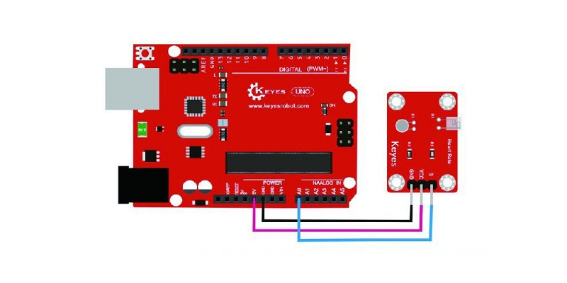 Keyes-Brick-Finger-Heartbeat-ModulePad-hole-with-Pin-Header-Board-Analog-Signal-1722845