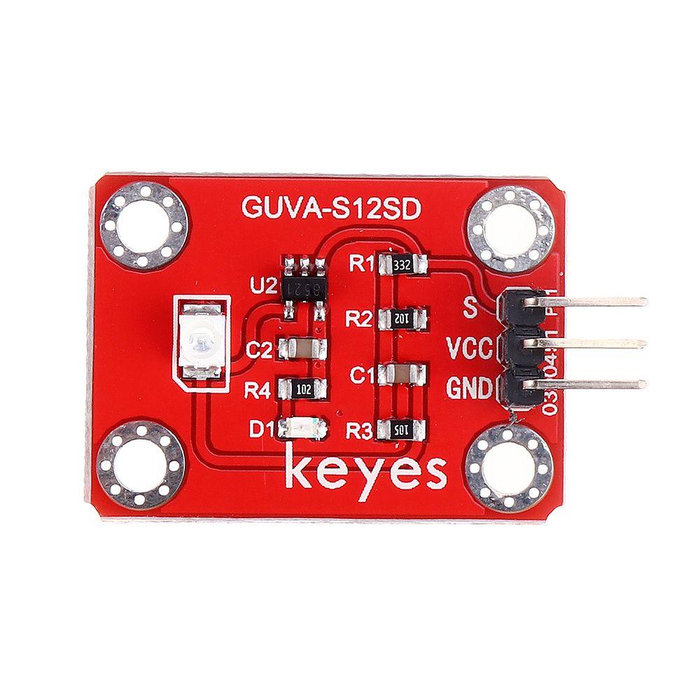 Keyes-Brick-GUVA-S12SD-3528-Ultraviolet-SensorPad-hole-with-Pin-Header-Module-Analog-Signal-240-370n-1722834