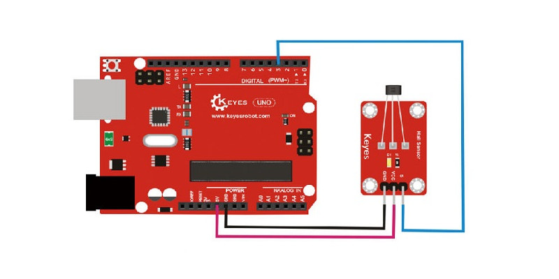 Keyes-Brick-Hall-Sensor-pad-hole-with-Pin-Header-Module-Digital-Signal-1722821