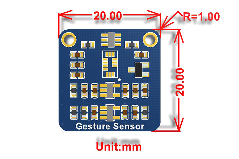 Wavesharereg-7620-Gesture-Recognition-Sensor-Module-PAJ7620U2-I2C-Interface-9-Gestures-1754205