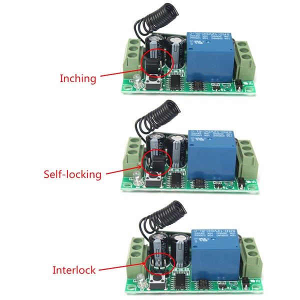 3Pcs-Geekcreitreg-DC-12V-10A-Relay-1CH-Channel-Wireless-RF-Remote-Control-Switch-Transmitter-With-Re-1188168