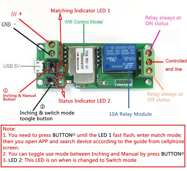 3Pcs-Geekcreitreg-USB-5V-DIY-1-Channel-Jog-Inching-Self-locking-WIFI-Wireless-Smart-Home-Switch-Sock-1158254