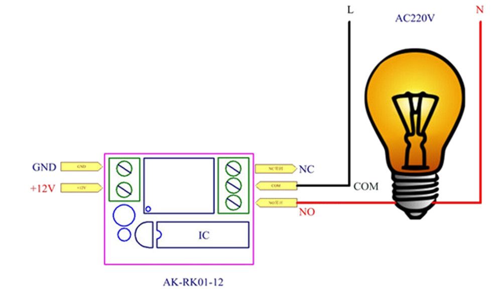 433MHz-12V-Single-Channel-Learning-Code-Controller-Access-Control-Remote-Control-Switch-With-2-Butto-1366175