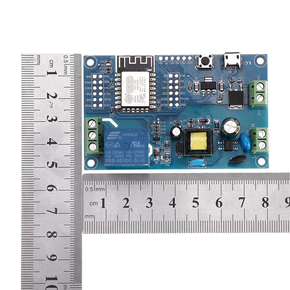 5pcs-ESP-12F-ACDC-Power-Supply-ESP8266-AC90-250VDC7-12VUSB5V-WIFI-Single-Relay-Module-Development-Bo-1660482