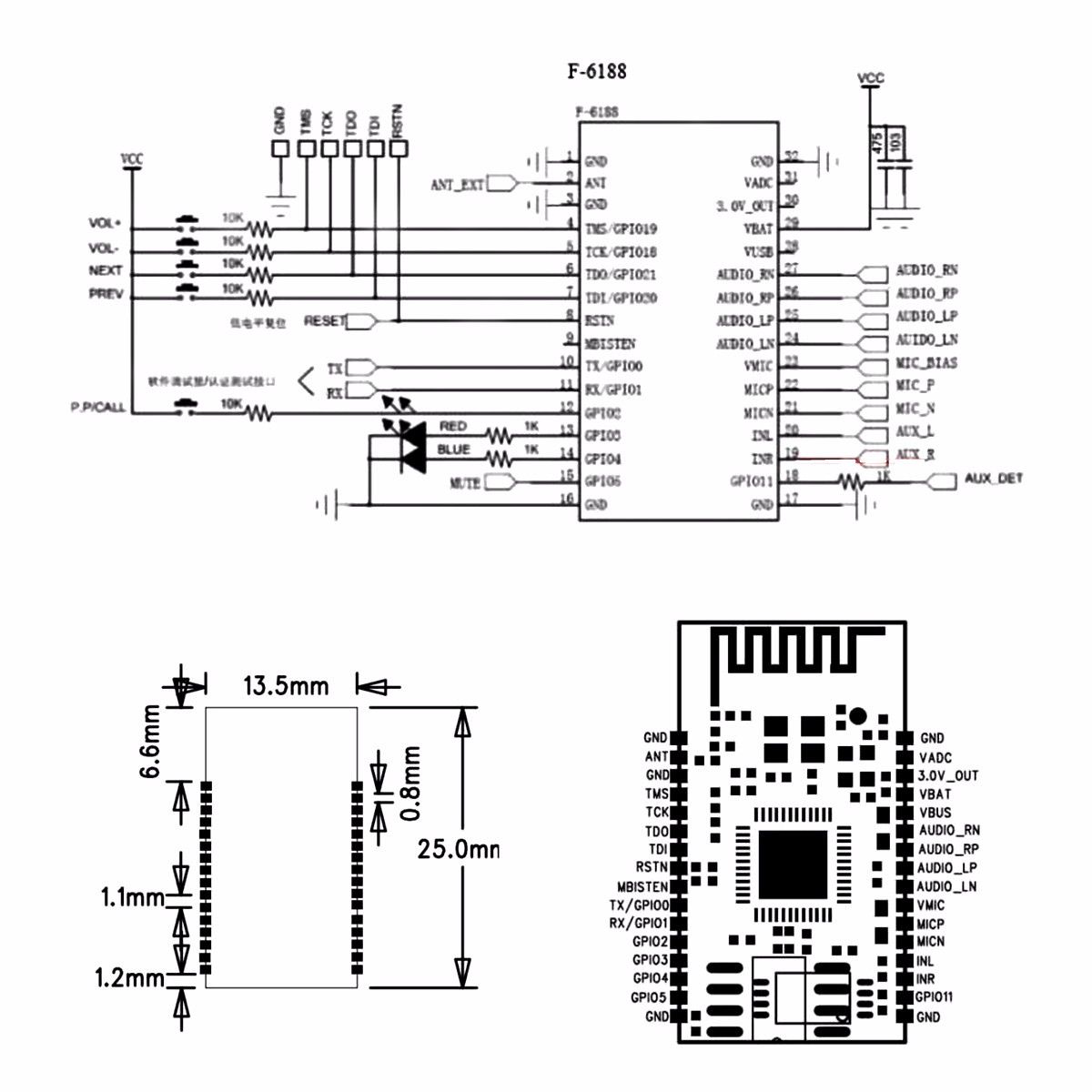 BK8000L-Wireless-bluetooth-Stereo-Audio-Module-Transmission-AT-Commands-SPP-bluetooth-Speaker-1092045