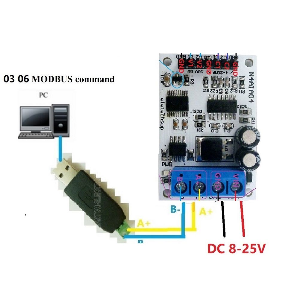 DC-12V-4-20mA-0-5V-0-10V-Voltage-Signal-Acquisition-RS485-Modbus-RTU-Module-for-PLC-Current-Transmit-1757512