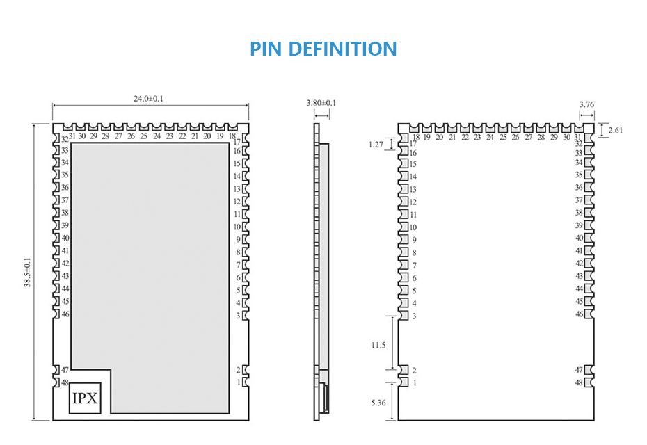 Ebytereg-E70-433NW30S-CC1310-433MHz-RF-Module-1W-Star-Network-IPEX-Antenna-UHF-Wireless-Transceiver--1765559