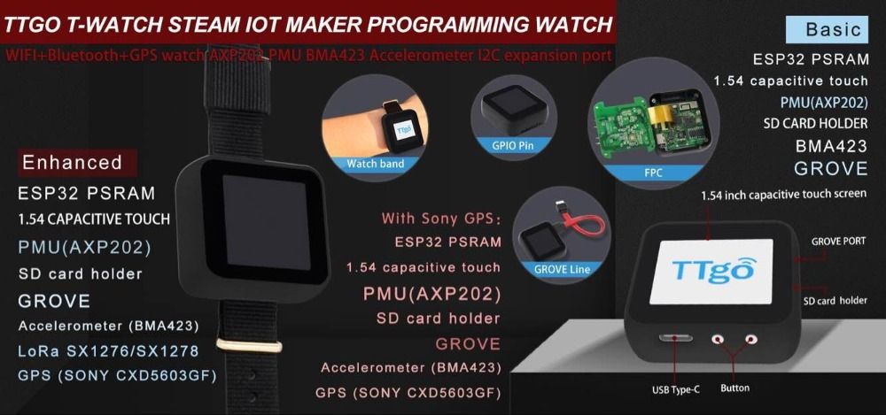 LILYGOreg-TTGO-T-Watch-Programmable-Wearable-Environmental-Interaction-WiFi-Bluetooth-Lora-ESP32-Cap-1722455