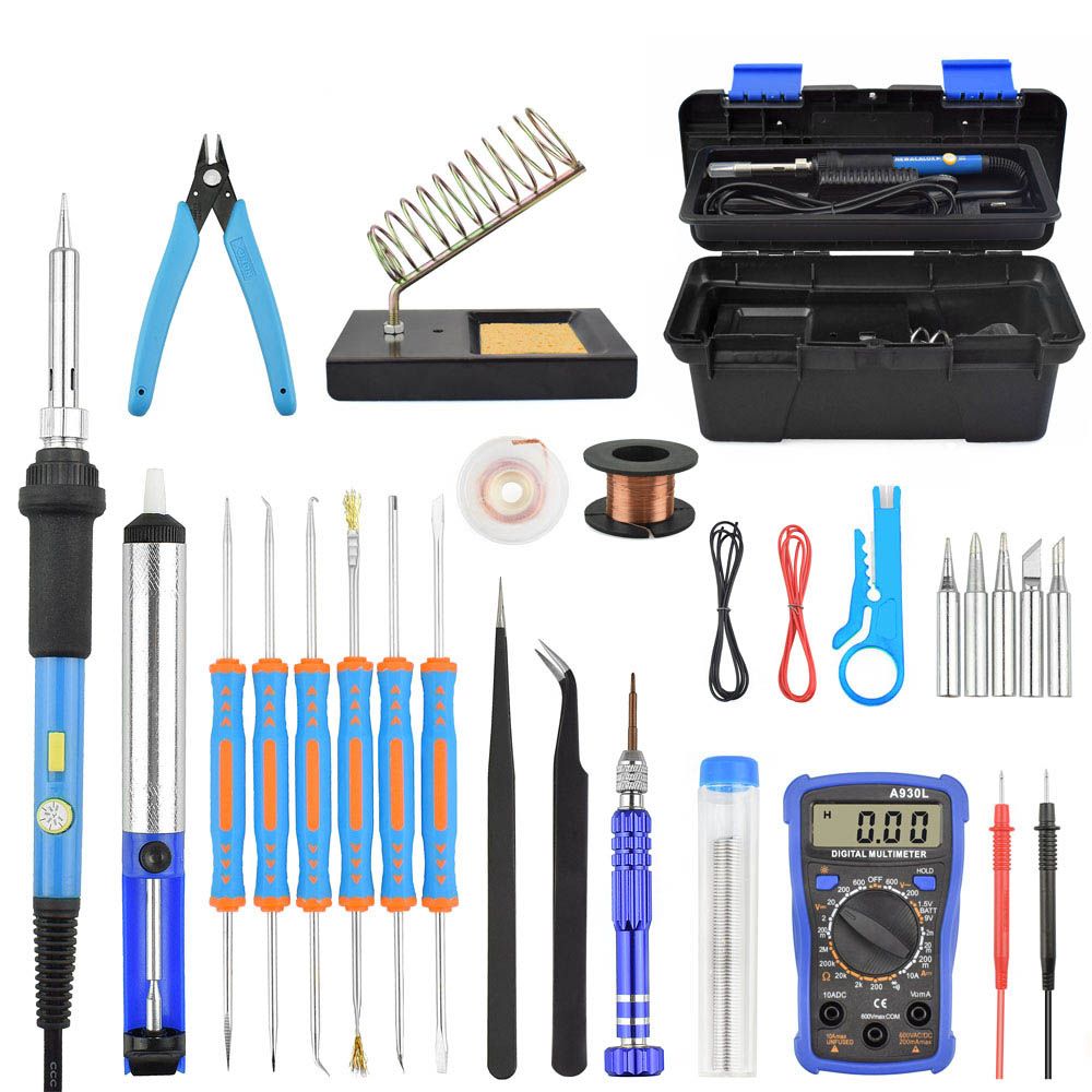 Toolour-60W-Electric-Soldering-Iron-Kit-EUUS-Plug-Adjusting-Temperature-Backlit-Digital-Multimeter-S-1757160