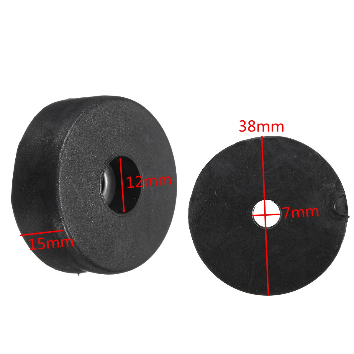 38mm-x-15mm-Hifi-Speaker-Cabinets-Rubber-Feet-Bumpers-Damper-Pad-Base-Case-1277914