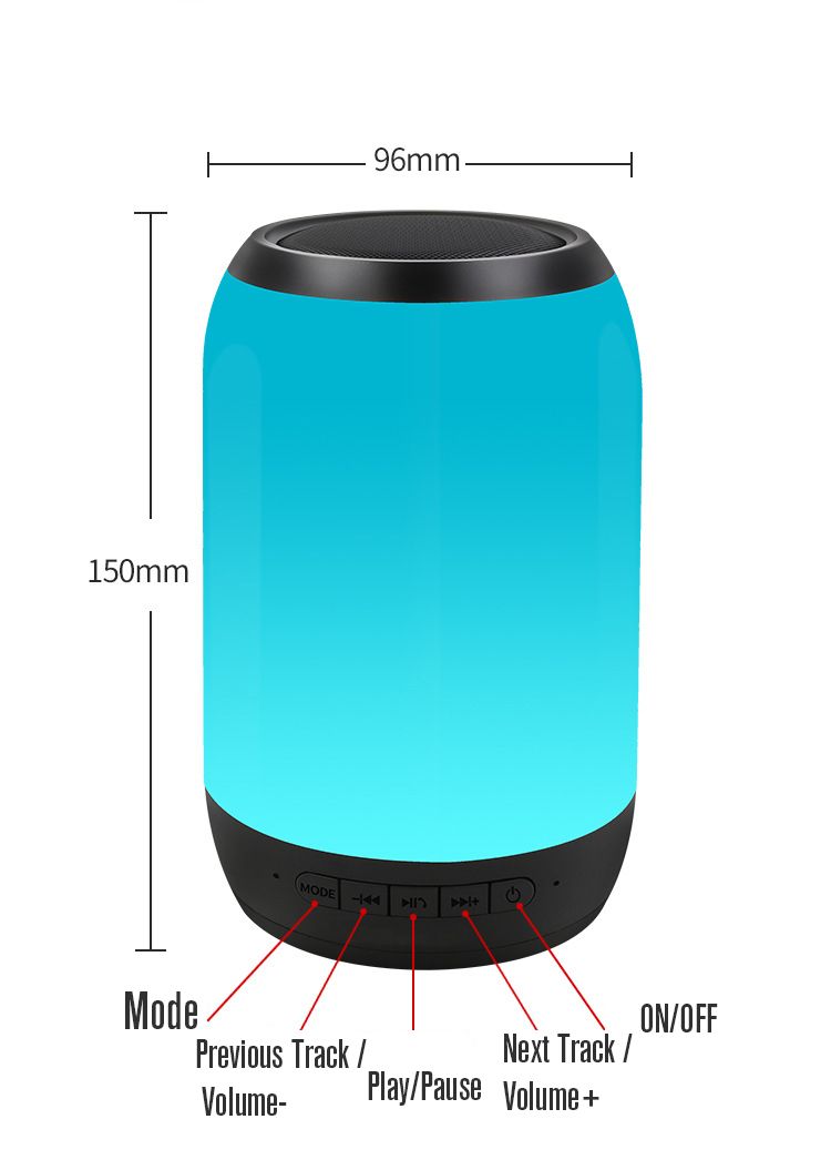 Bakeey-Portable-Colorful-LED-Light-Wireless-bluetooth-Speaker-HiFi-FM-Radio-TF-Card-Dual-Bass-Subwoo-1549521