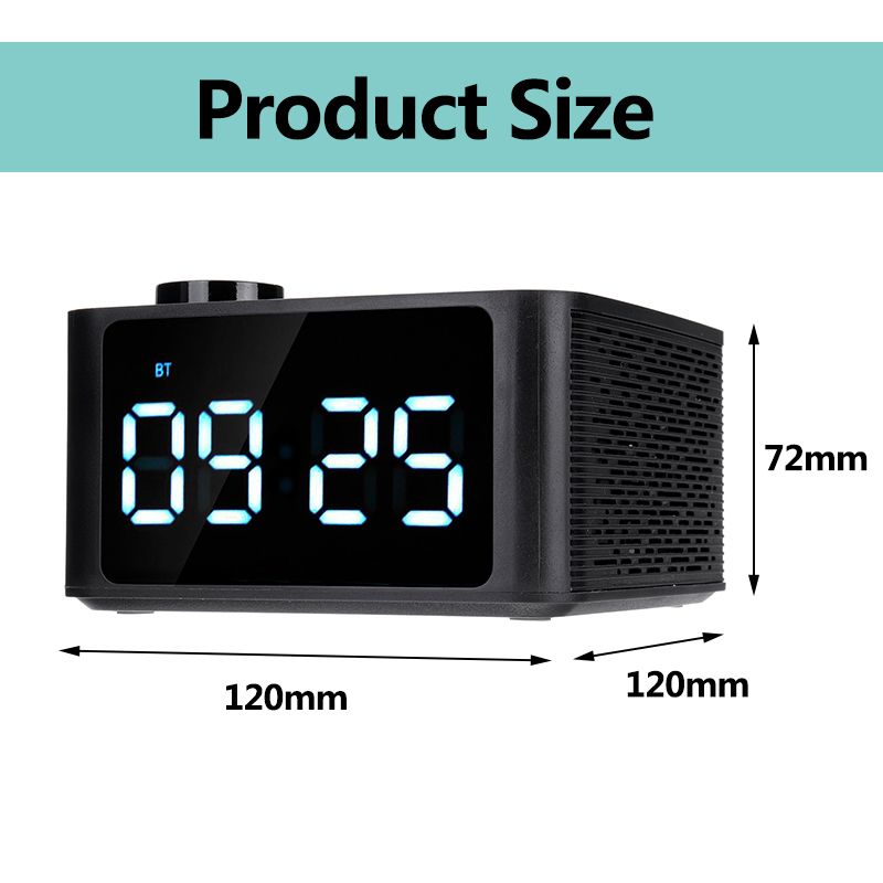 Bakeey-Wireless-bluetooth-50-Speaker-LED-Display-Alarm-Clock-FM-Radio-TF-Card-Handsfree-Speaker-1425915