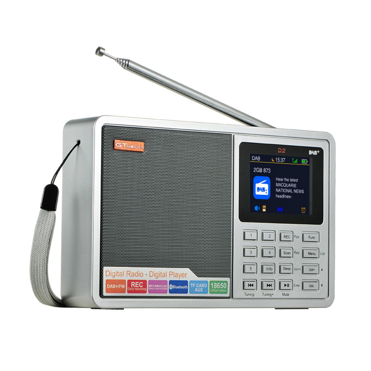 GTMEDIA-D2-DAB-17492-23920MHz-DAB-FM-Full-Band-Digital-Radio-MP3-Music-Player-Clock-Alarm-1545704