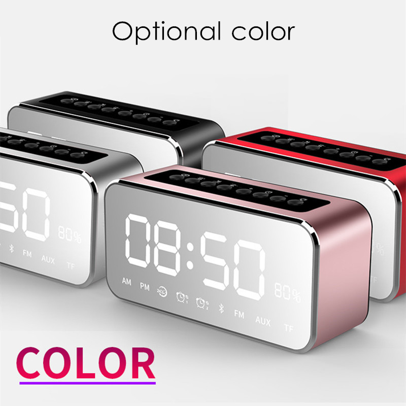 LEADSTAR-MX-22-LED-Clock-Mirror-Wireless-bluetooth-Speaker-1800mAh-TF-Card-FM-Raido-Subwoofer-1302317