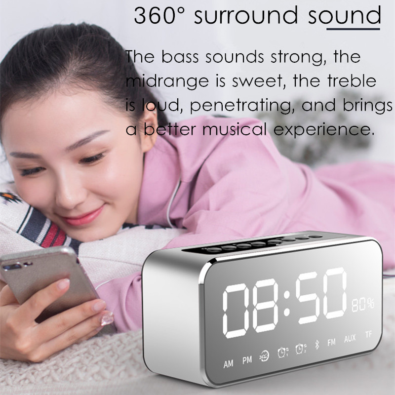 LEADSTAR-MX-22-LED-Clock-Mirror-Wireless-bluetooth-Speaker-1800mAh-TF-Card-FM-Raido-Subwoofer-1302317