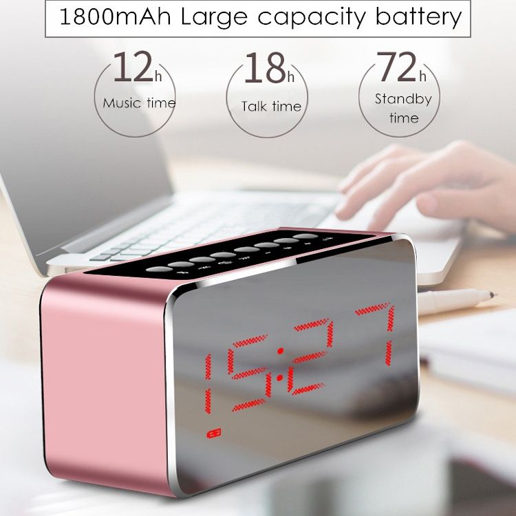 LEADSTAR-MX-22-LED-Clock-Mirror-Wireless-bluetooth-Speaker-1800mAh-TF-Card-FM-Raido-Subwoofer-1302317