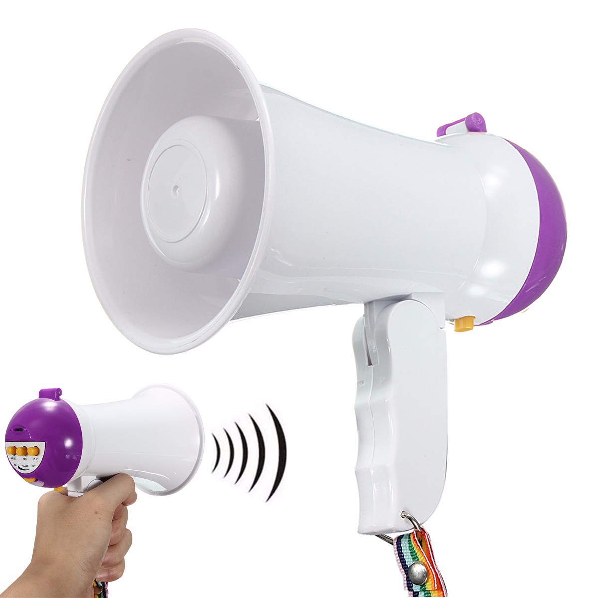 Portable-Foldable-Handheld-Megaphone-Siren-Loudspeaker-Voice-Amplifier-Recorder-1103818