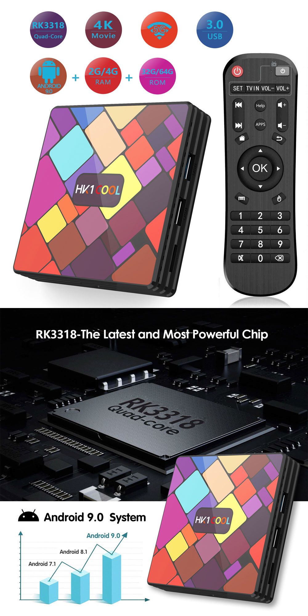 HK1-Cool-RK3318-4GB-RAM-64GB-ROM-5G-WIFI-bluetooth-40-Android-90-4K-TV-Box-1573179