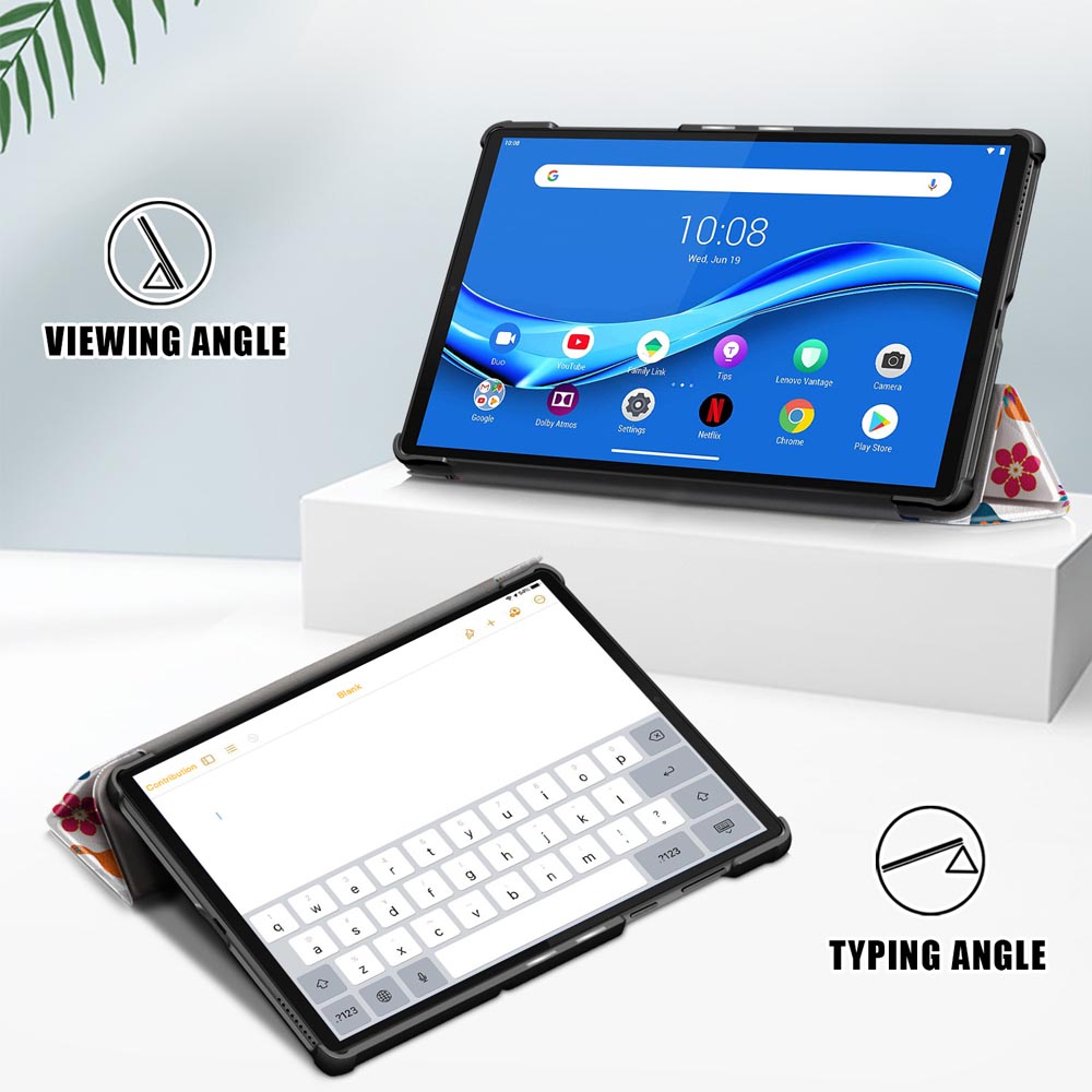 Tri-Fold-Pringting-Tablet-Case-Cover-for-Lenovo-Tab-M10-Plus-Tablet---Butterfly-Version-1666557