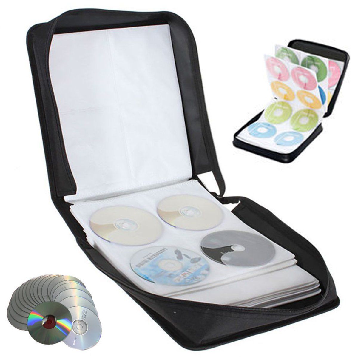 288-Disc-CD-DVD-Box-Storage-Case-Carry-Bag-Binder-Book-Sleeves-Rack-Holder-1130395