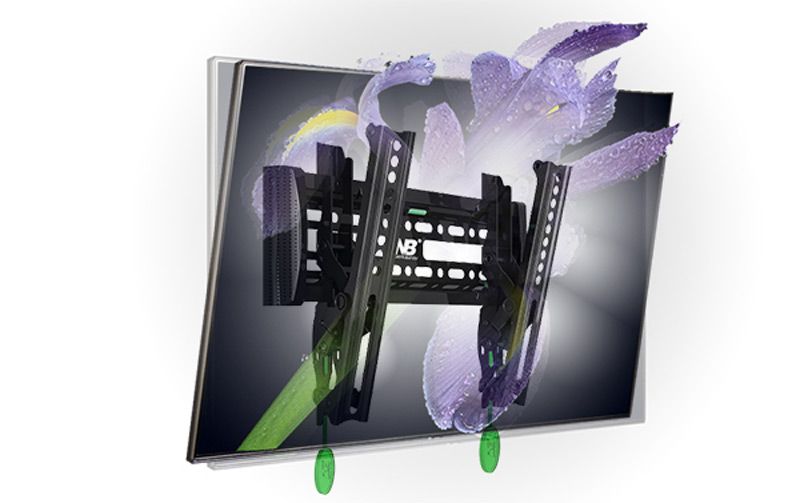 NB-C1-T-Universal-17-32in-SPCC-Wall-Mount-Tilting-Flat-Panel-LED-LCD-TV-Monitor-Holder-Bracket-Load--1730108