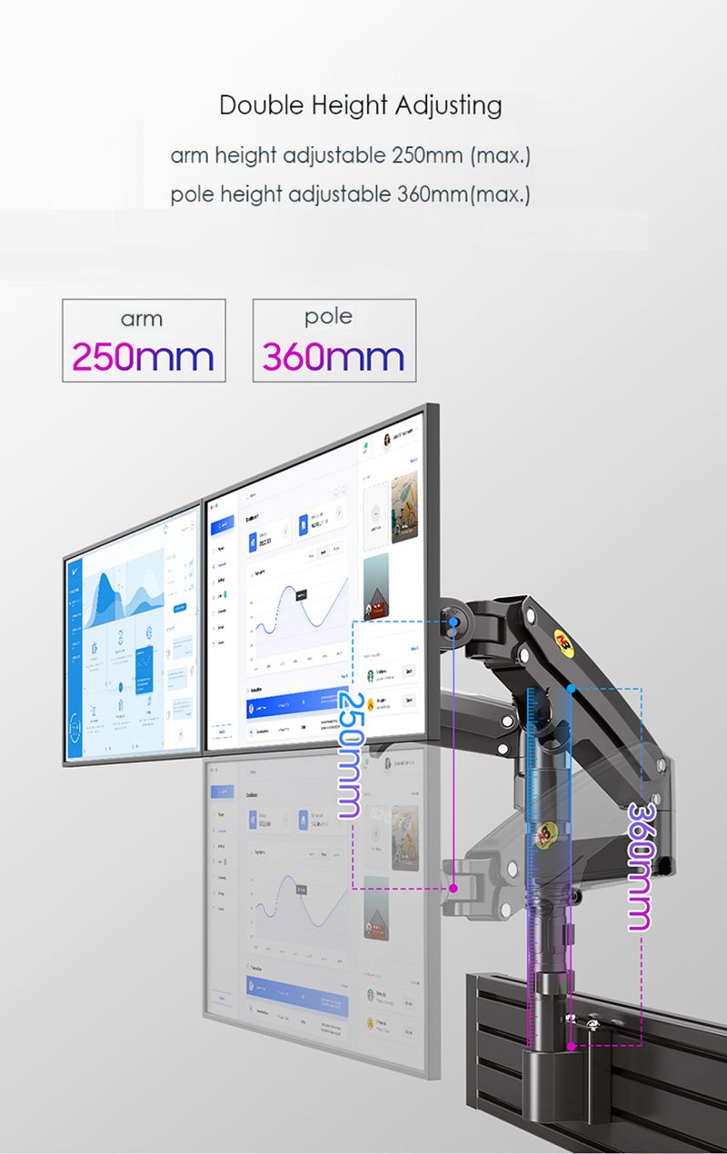 NB-M80-Dual-Aluminum-Alloy-Ergonomic-22-32in-LCD-LED-Screen-Slot-Mount-Bracket-Monitor-Holder-Load-2-1729757