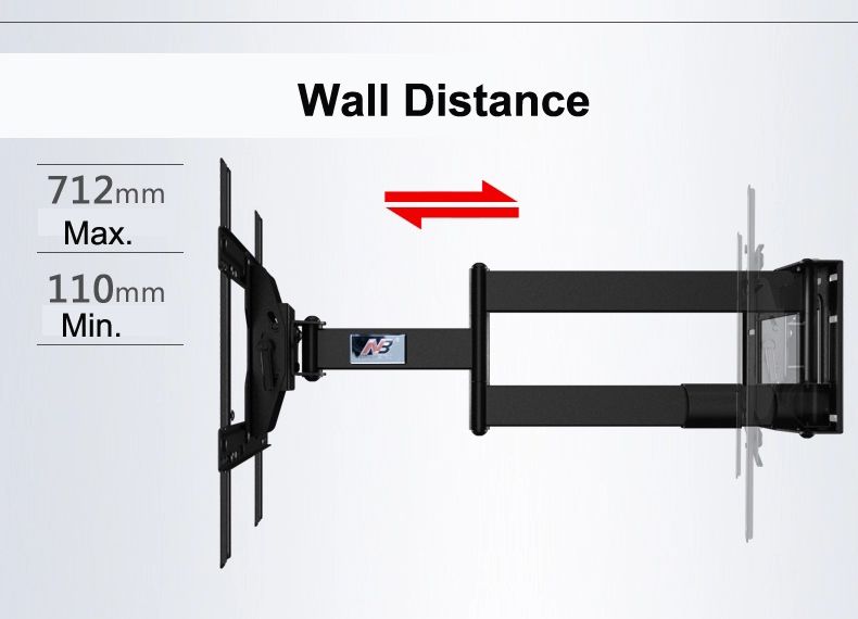 NB-SP2-Heavy-Duty-40-70in-Flat-Panel-LED-LCD-TV-Wall-Mount-Full-Motion-Ultra-Long-Arm-Swivel-180-Deg-1729471