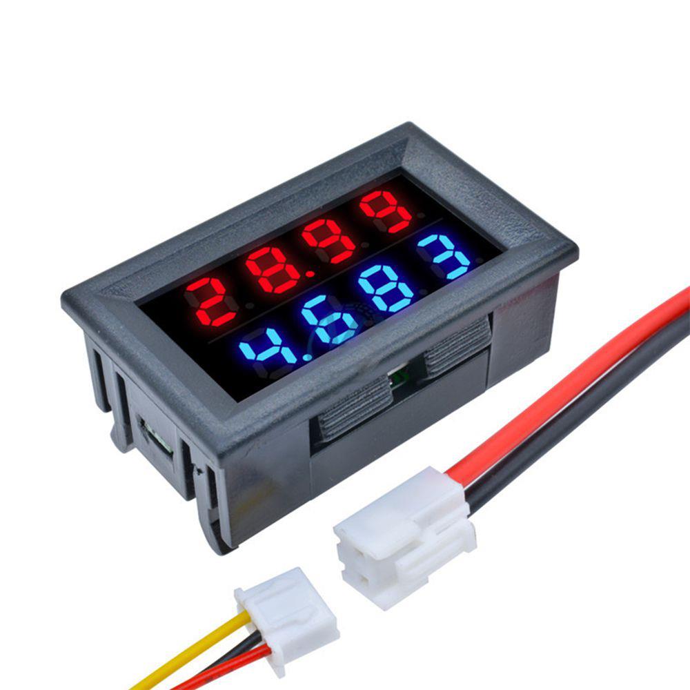 3pcs-DC-200V-10A-028-Inch-Mini-Digital-Voltmeter-Ammeter-4-Bit-5-Wires-Voltage-Current-Meter-with-LE-1470129