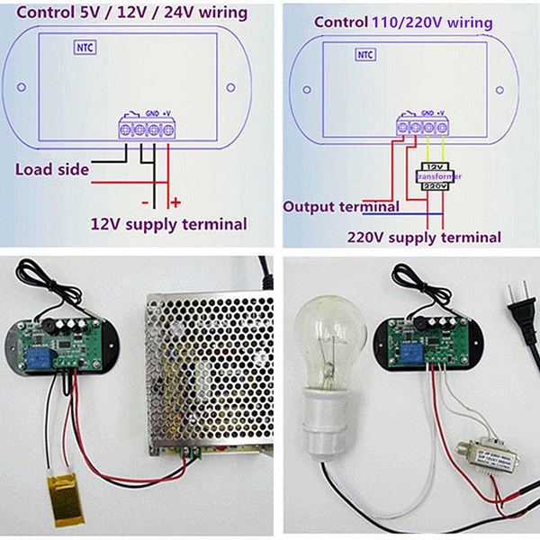 DC12V-XD-W2308-Digital-Thermostat-Temperature-Controller-Adjustable-Sensor-Meter-Blue-LED-1093504