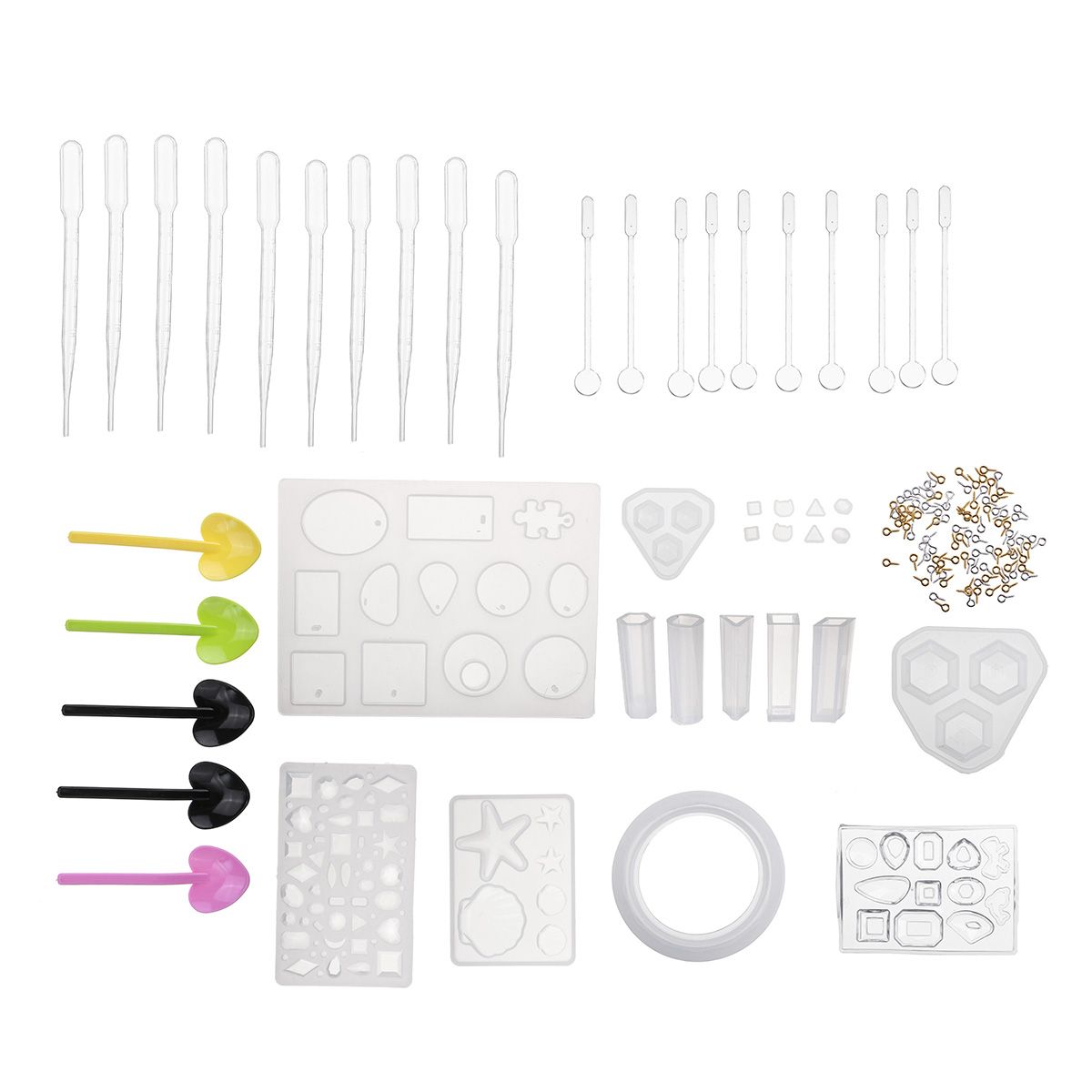 141Pcs-DIY-Silicone-Resin-Casting-Molds-Pendant-Making-Necklace-Mould-Hand-Craft-Tools-Kit-1519269