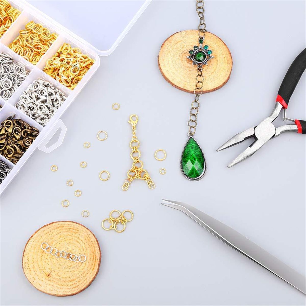 22Pcs-Jewelry-Making-Tools-Repair-Kit-Jewelry-Pliers-Beading-Wire-Set-DIY-Craft-1713659